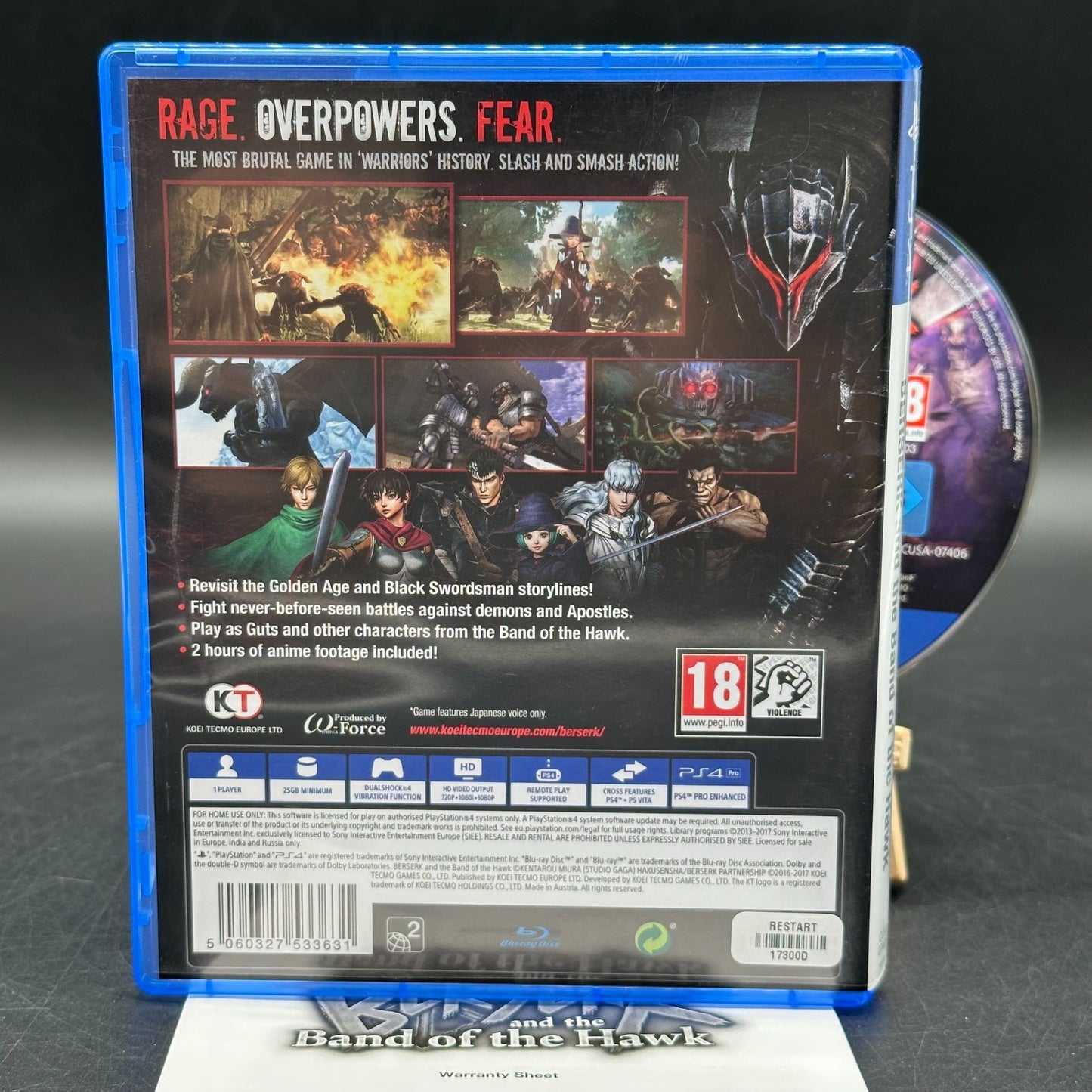 Berserk and the Band of the Hawk (PlayStation 4, PS4)