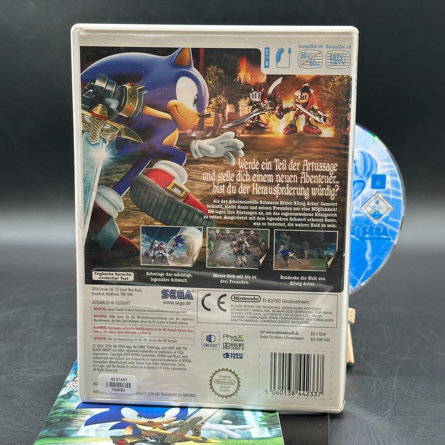 Sonic und der Schwarze Ritter (Nintendo Wii) - CD aufpoliert ✅