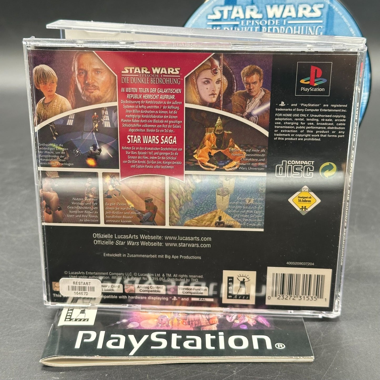 Star Wars Episode I Die dunkle Bedrohung (PlayStation 1, PS1)