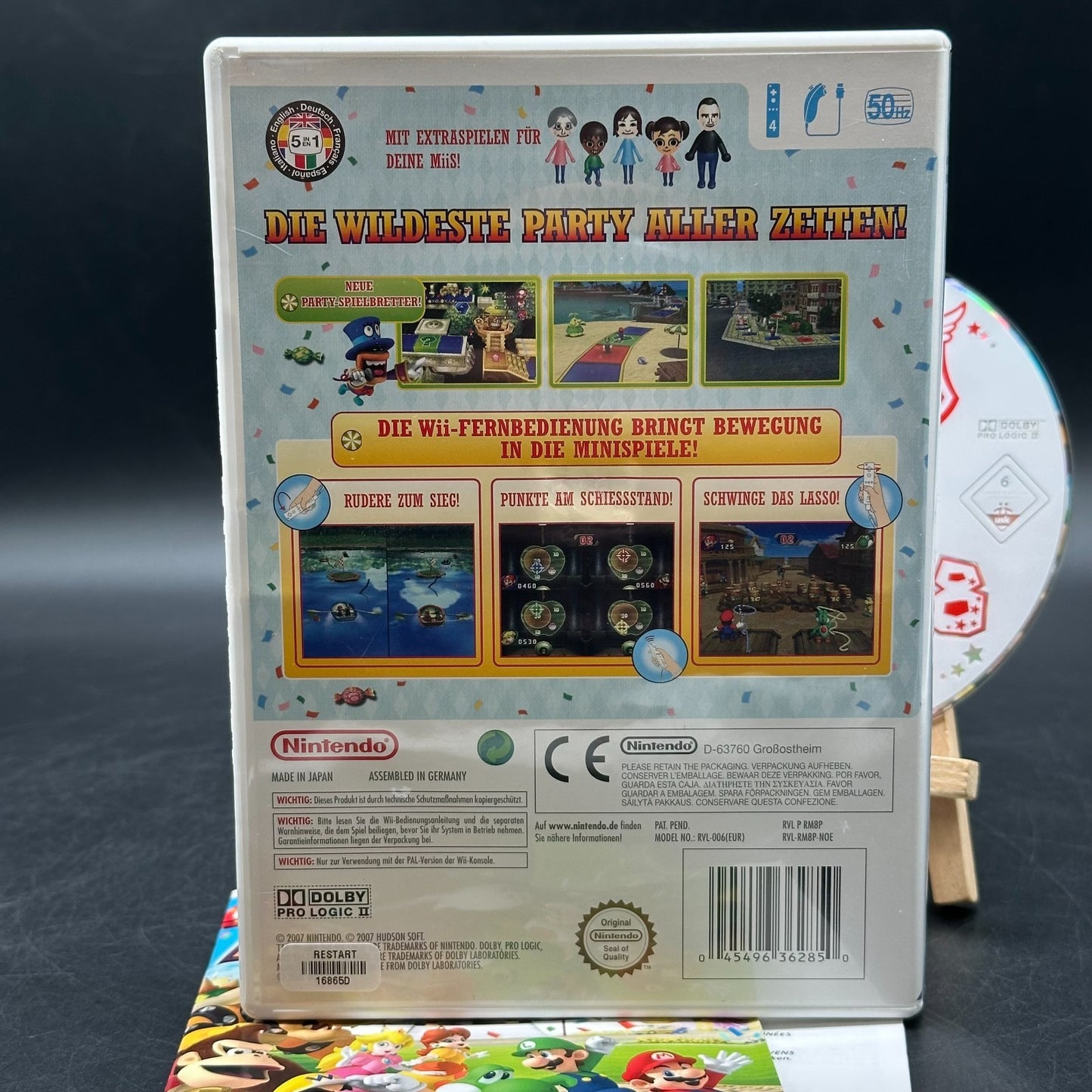 Mario Party 8 (Nintendo Wii) - CD aufpoliert ✅