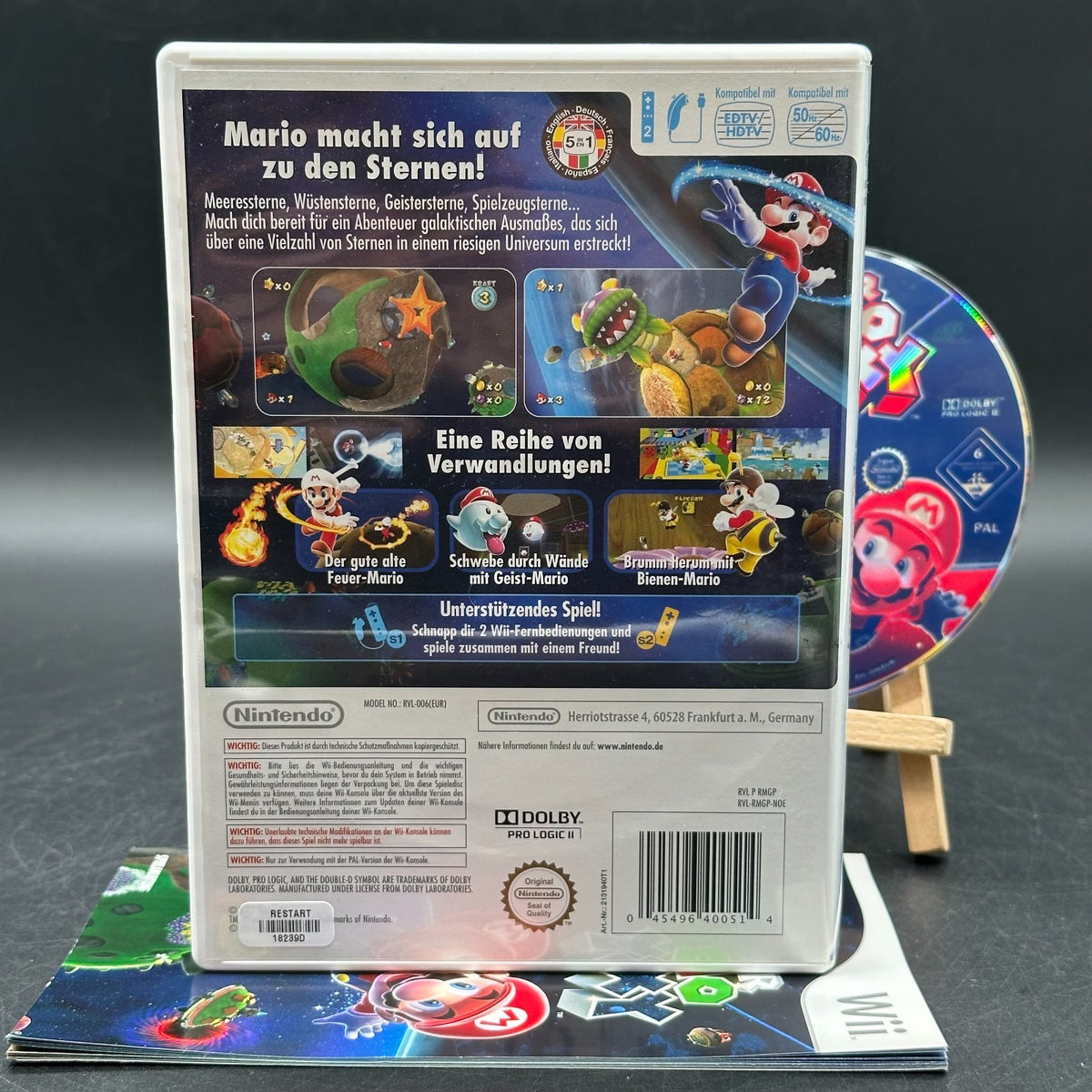 Super Mario Galaxy (Nintendo Wii) - CD aufpoliert ✅