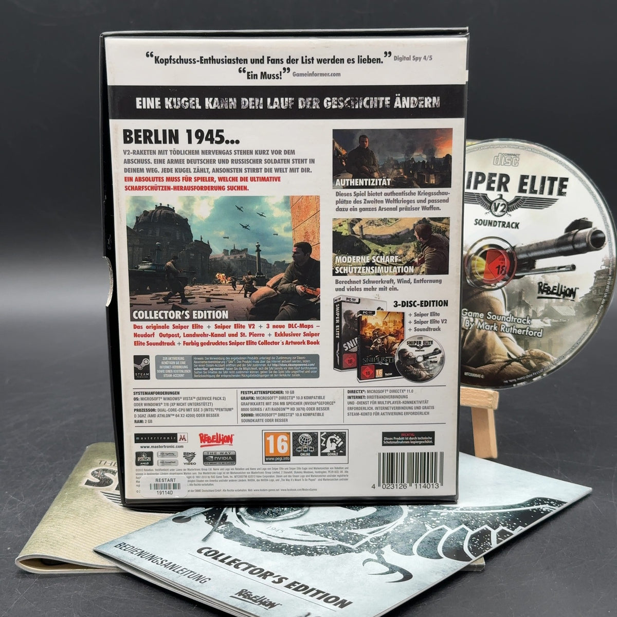 Sniper Elite V2 Computer PAL PC Spiel OVP komplett Collector's Edition 2013 – Bild 2