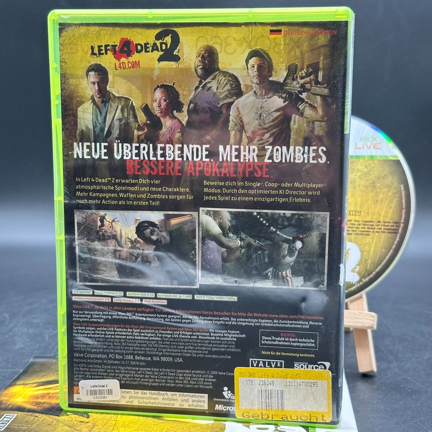 Left 4 Dead 2 (Microsoft Xbox 360) - OVP mit Anleitung