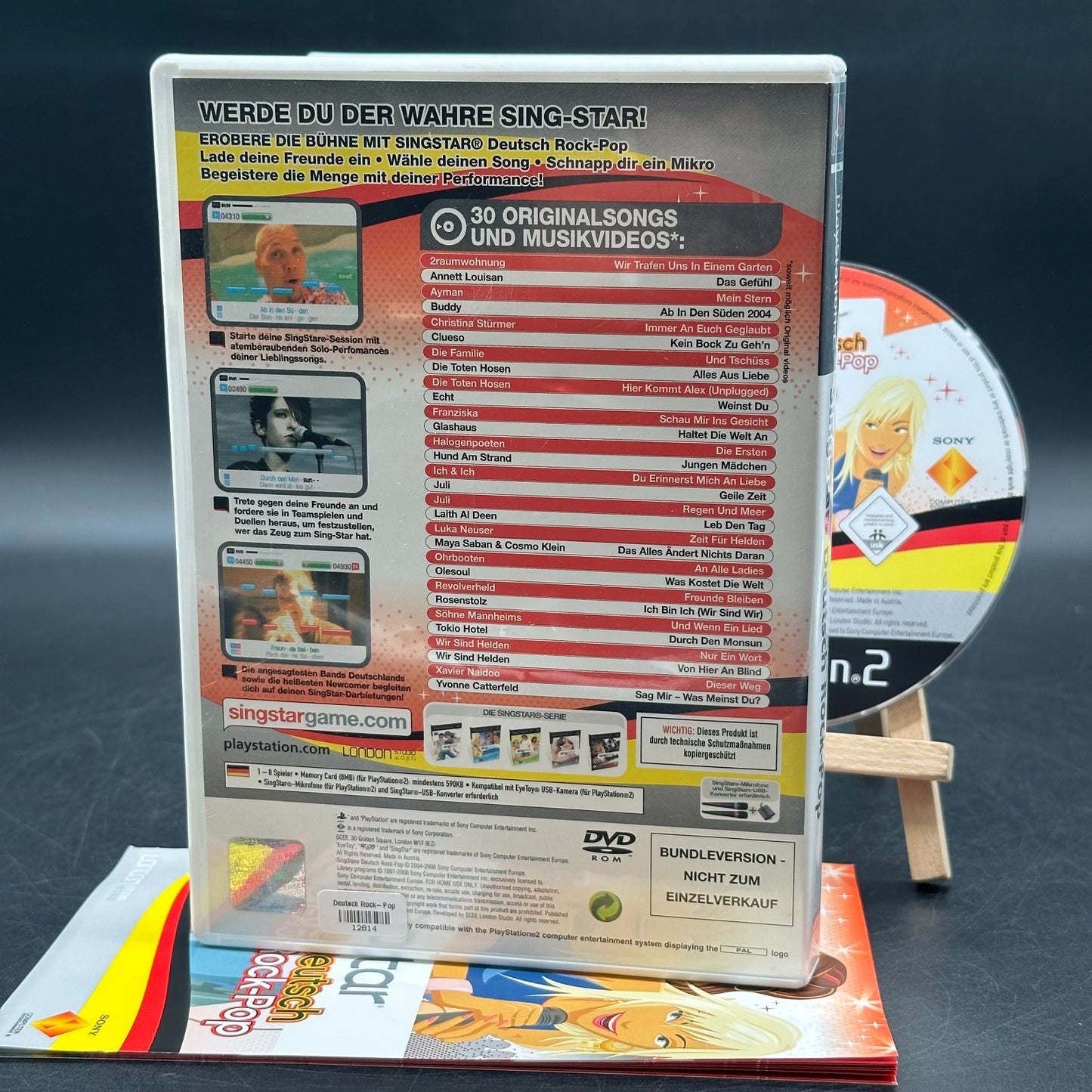 SingStar Deutsch Rock-Pop / Sony PlayStation 2 PS2 Spiel - Disc poliert ✅