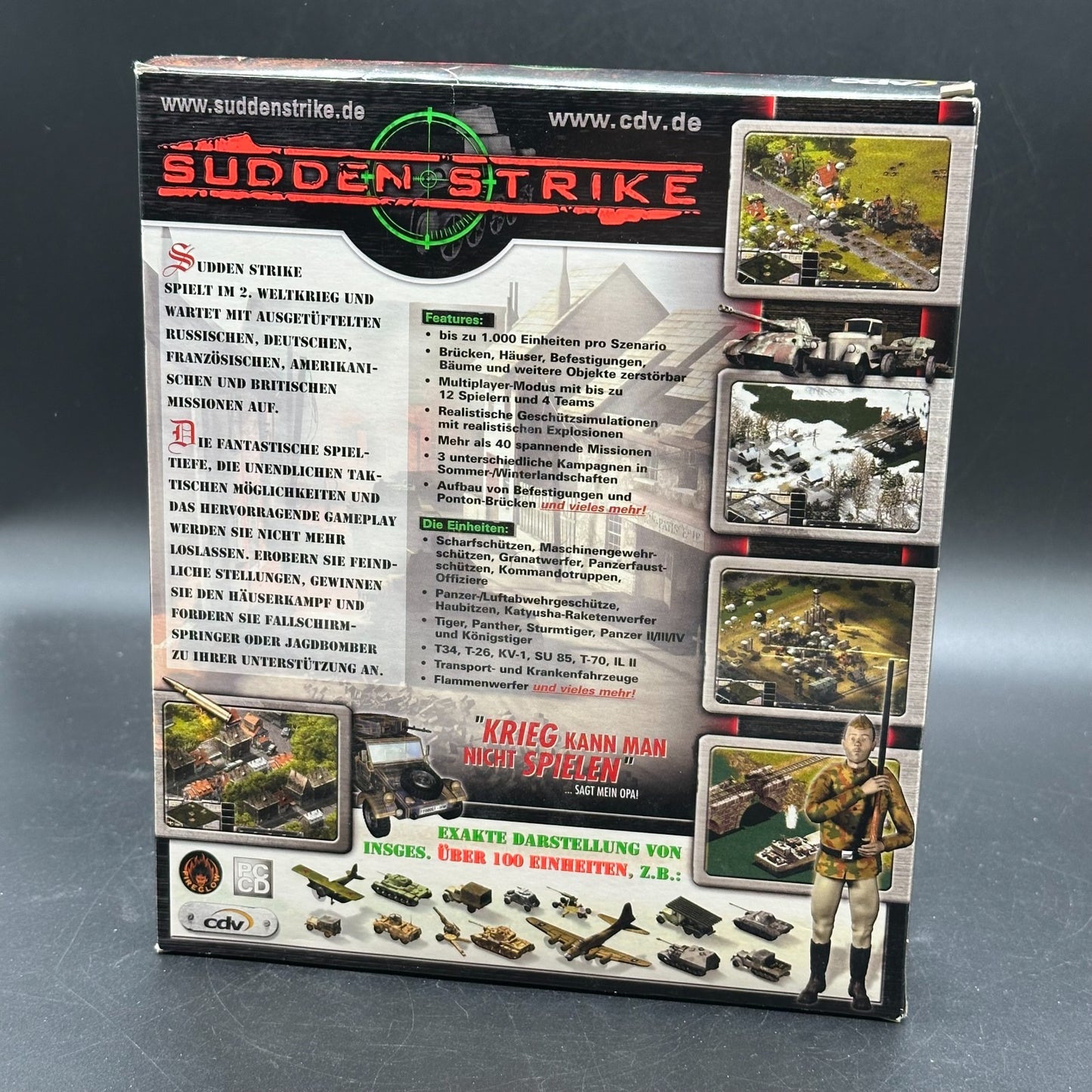 Sudden Strike - CDV Software 2000 - Big Box