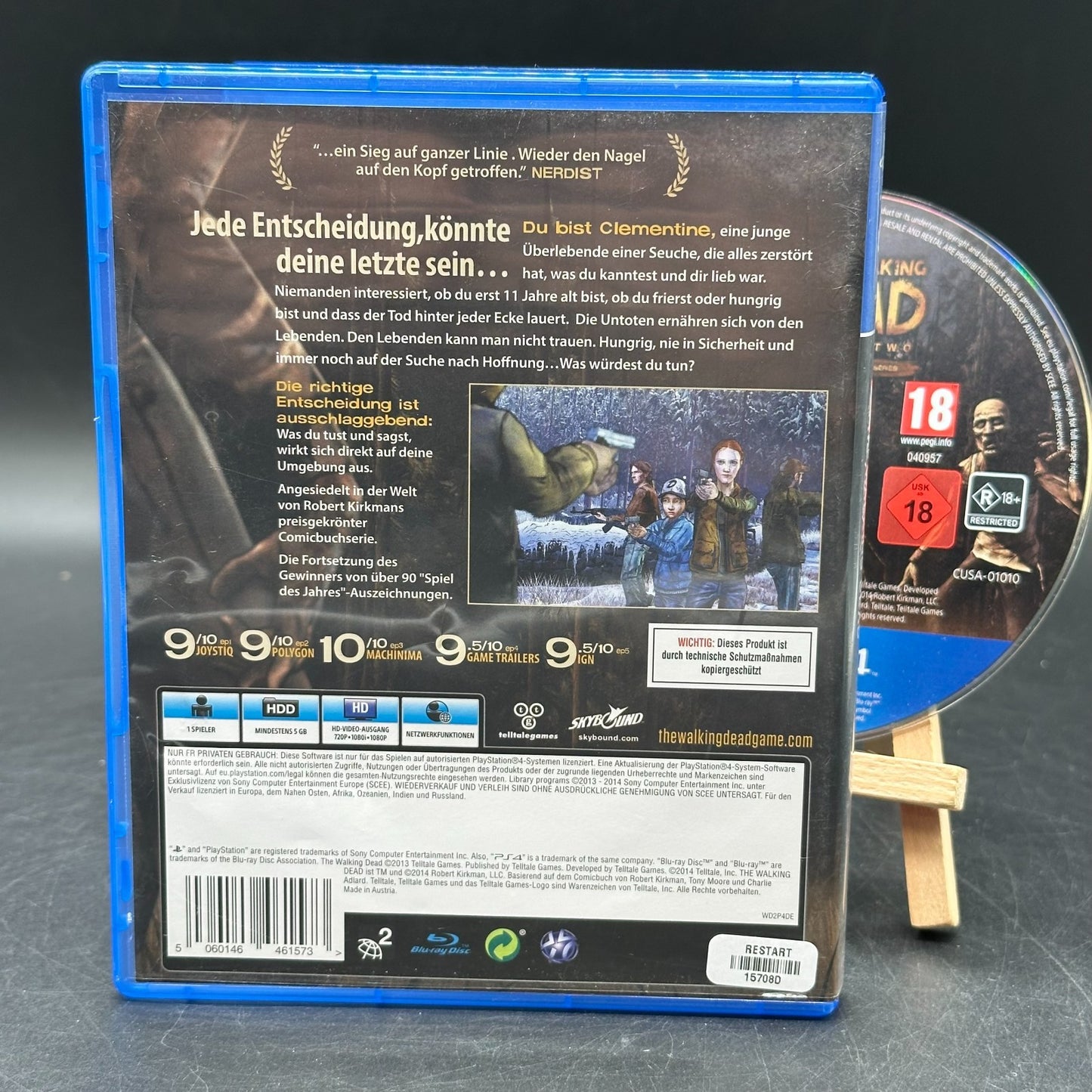 The Walking Dead Season Two (Playstation 4, PS4)