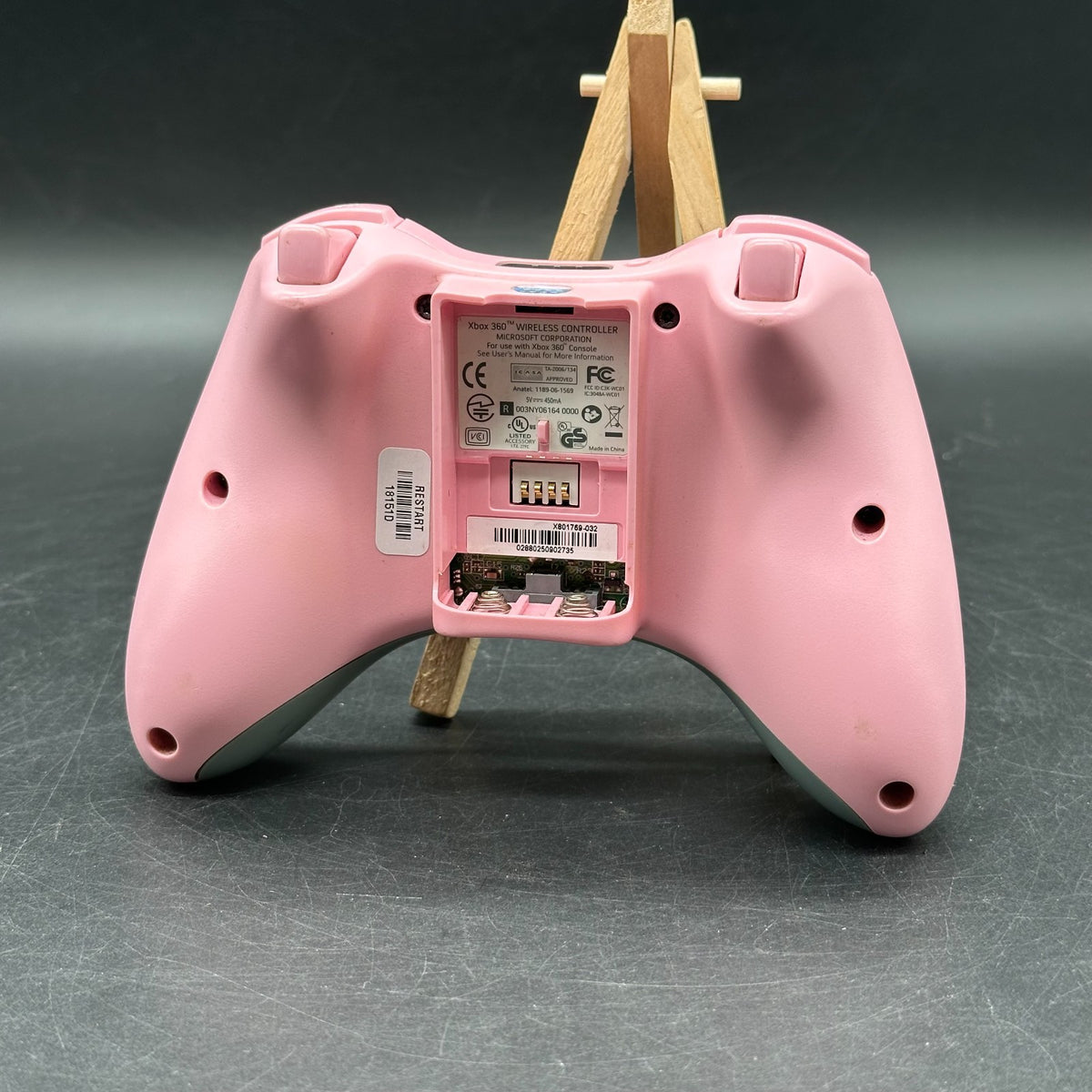 Original Microsoft Xbox 360 Controller - Rosa (Deckel fehlt)