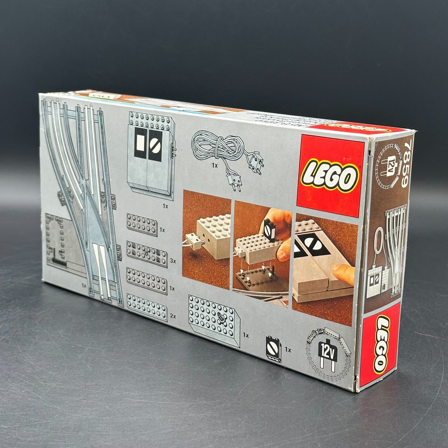 Lego® 7859 Ferngesteuerte Weiche links 12 V Eisenbahn mit OVP