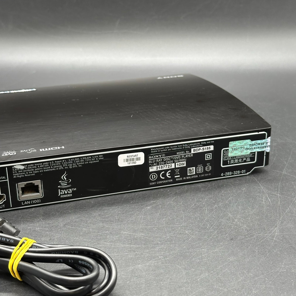 Sony BDP-S185 Blu Ray Player DVD Disc Player (ohne Fernbedienung) – Bild 2