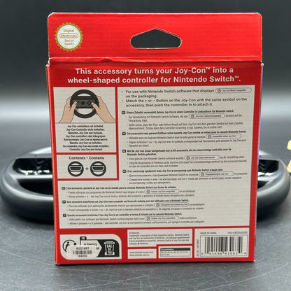 Original Nintento Switch Joy-Con Wheel Pair Lenkräder Lenkrad Paar Schwarz OVP