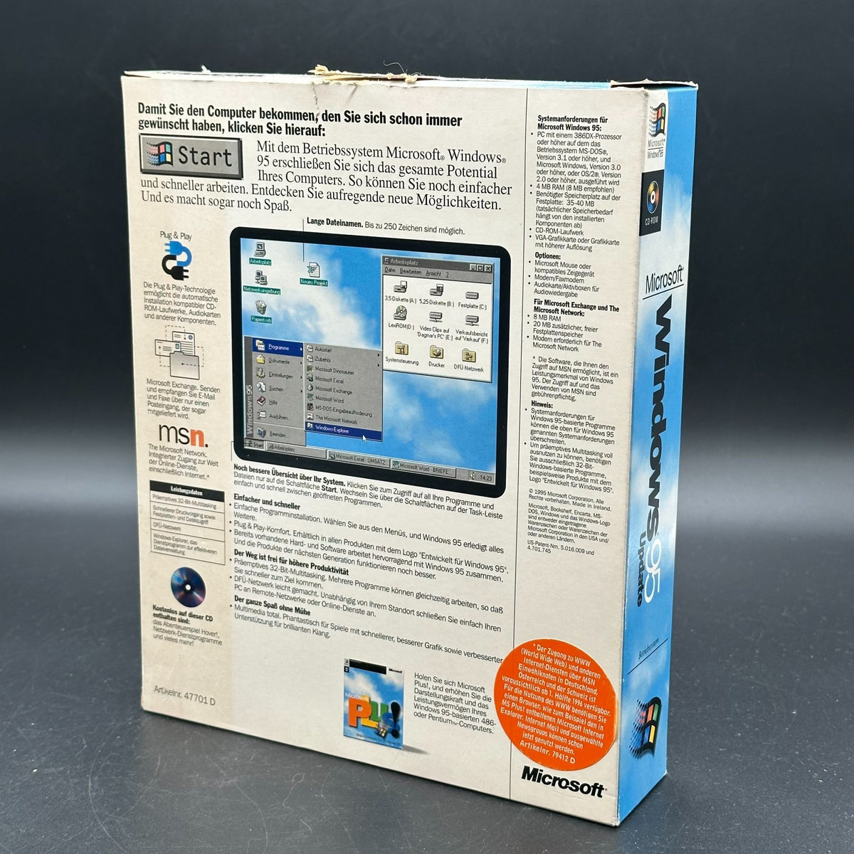 PC Microsoft Windows 95 Update - CD Big Box CiB – Bild 2