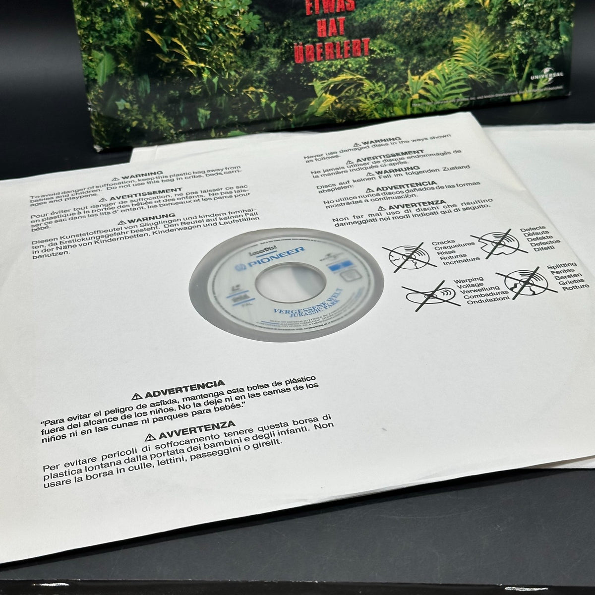 Jurassic Park - Vergessen Welt - Widescreen Edition - Laserdisc – Bild 2