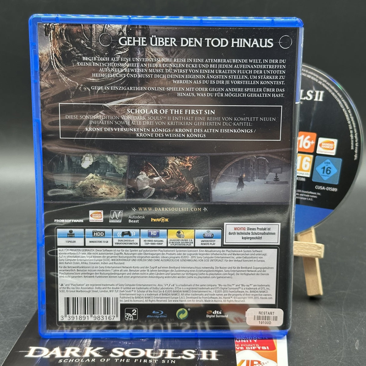 Dark Souls II: Scholar of the First Sin Sony PlayStation 4 PS4 PAL Spiel OVP – Bild 2