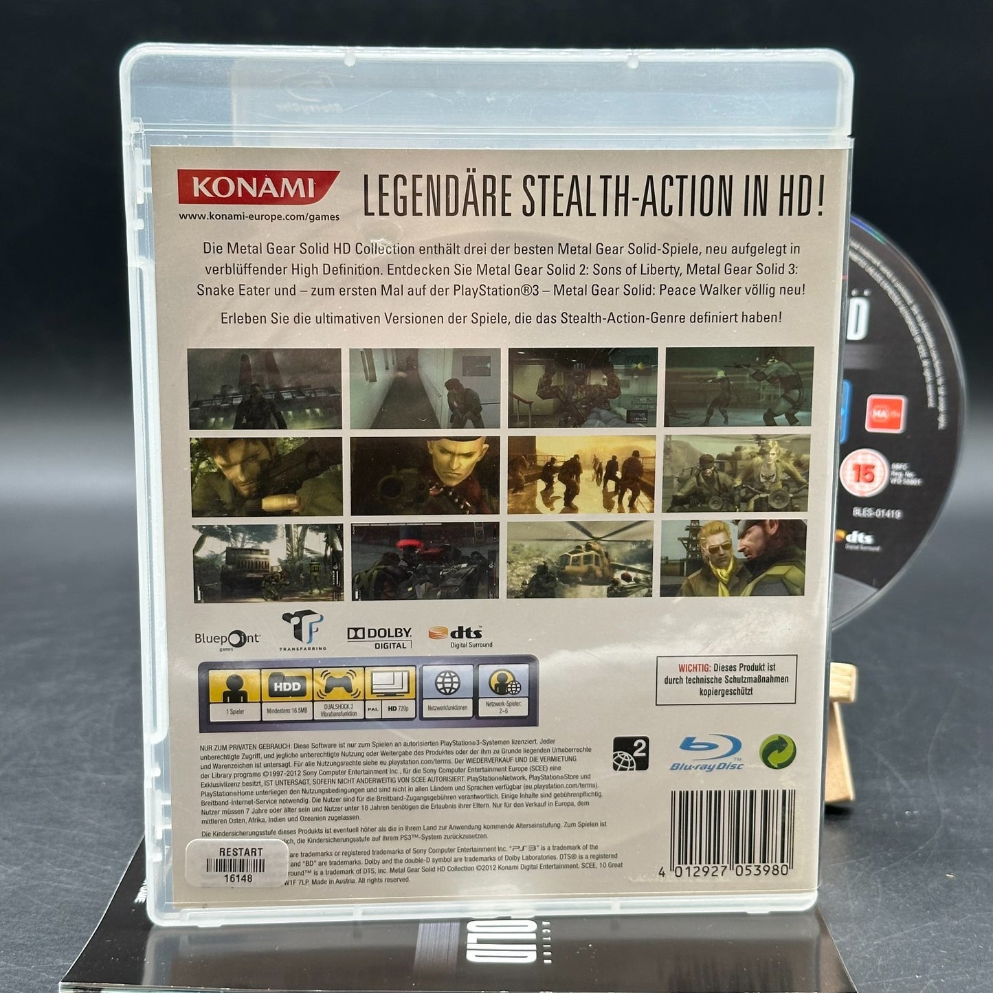 Metal Gear Solid HD Collection (PlayStation 3, PS3)