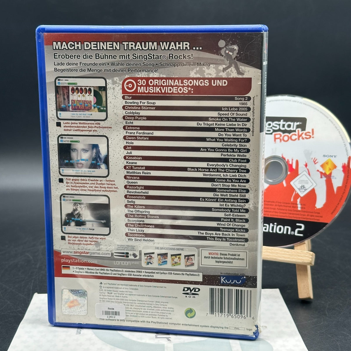 Singstar Rocks für Sony Playstation 2 PS2 guter Zustand komplett – Bild 2