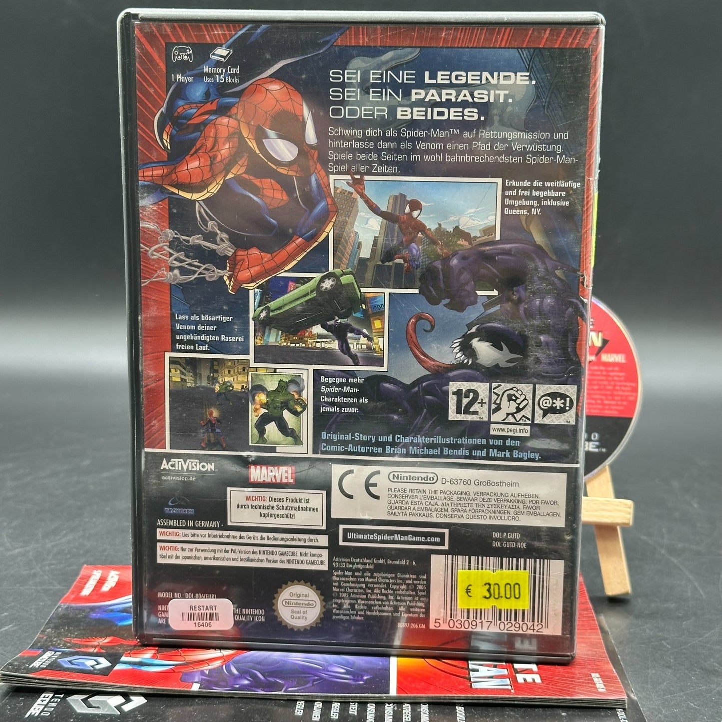 Ultimate Spider-Man (Nintendo GameCube) - CD aufpoliert ✅