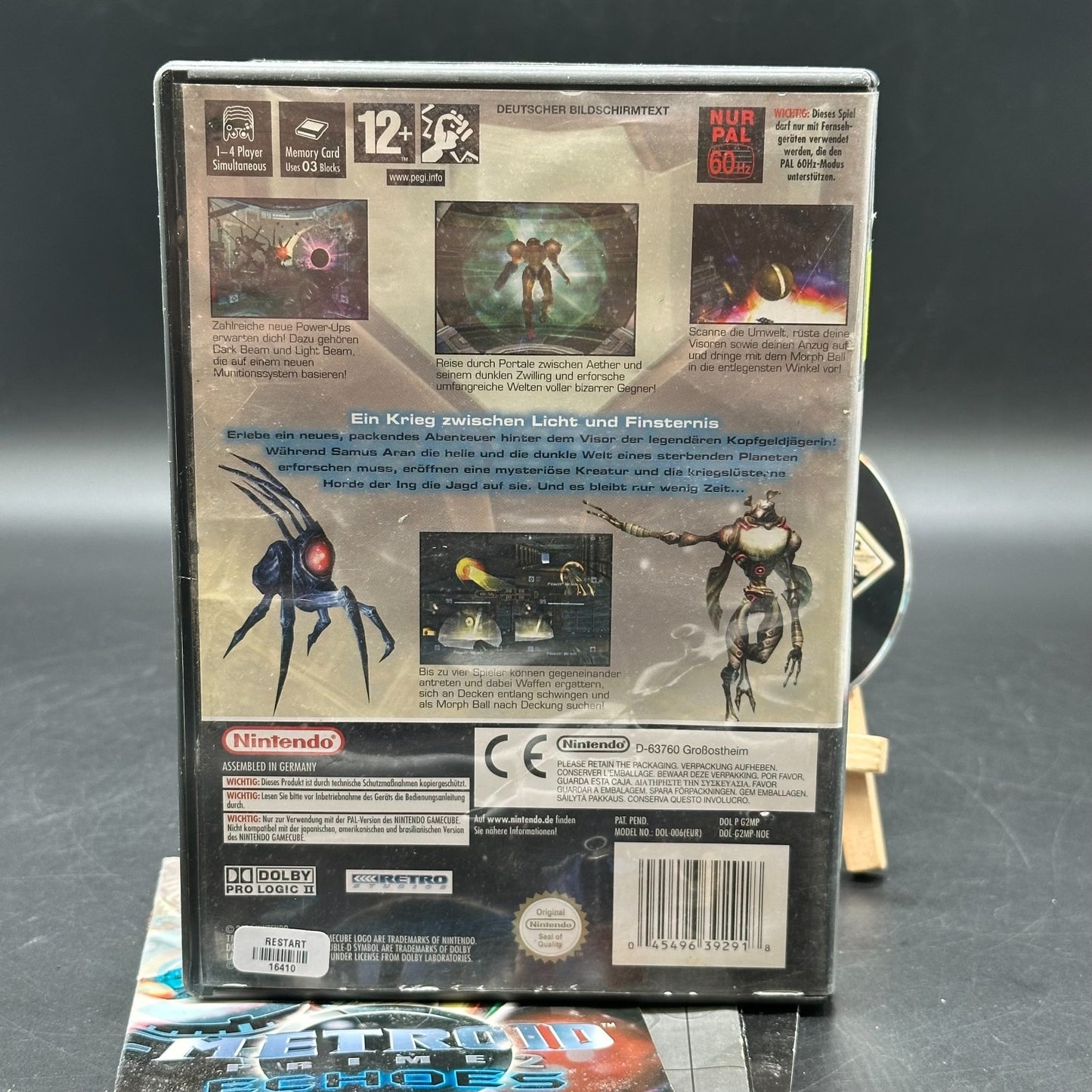Metroid Prime 2 Echoes (Nintendo Gamecube) - CD aufpoliert ✅