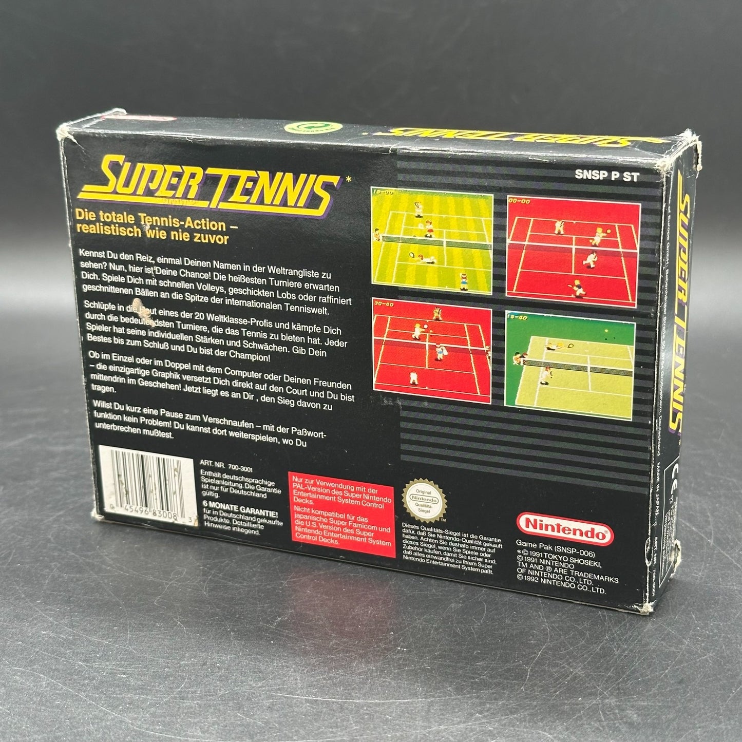 SNES Super Tennis - Super Nintendo, OVP, ohne Anleitung