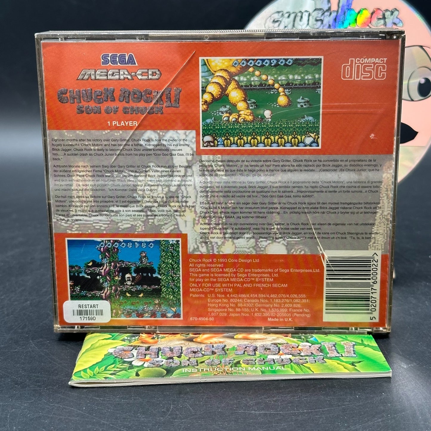 Chuck Rock 2: Son of Chuck (Sega Mega CD) - CD wie neu ✅