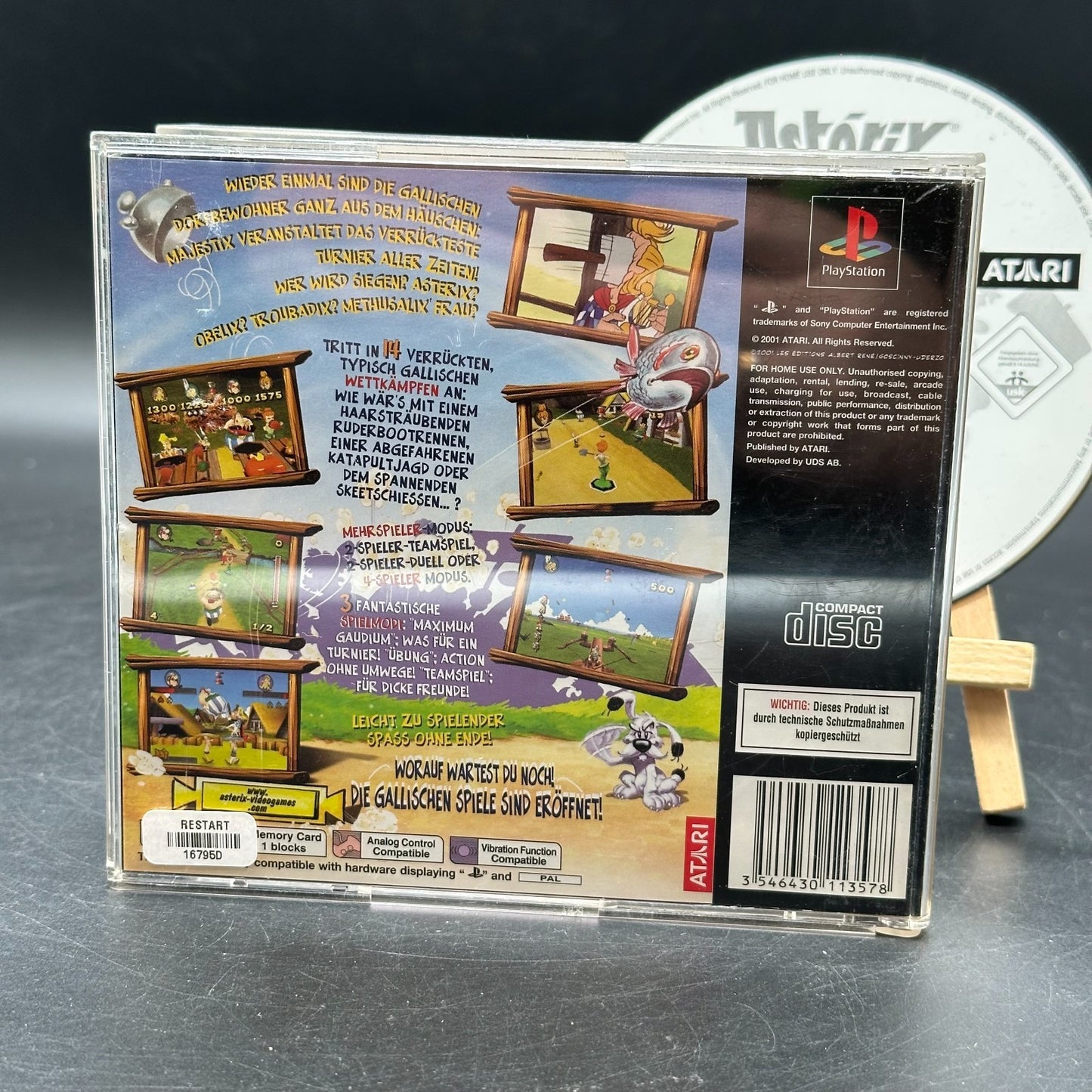 Asterix: Maximum Gaudium (PlayStation 1, PS1) - CD aufpoliert ✅