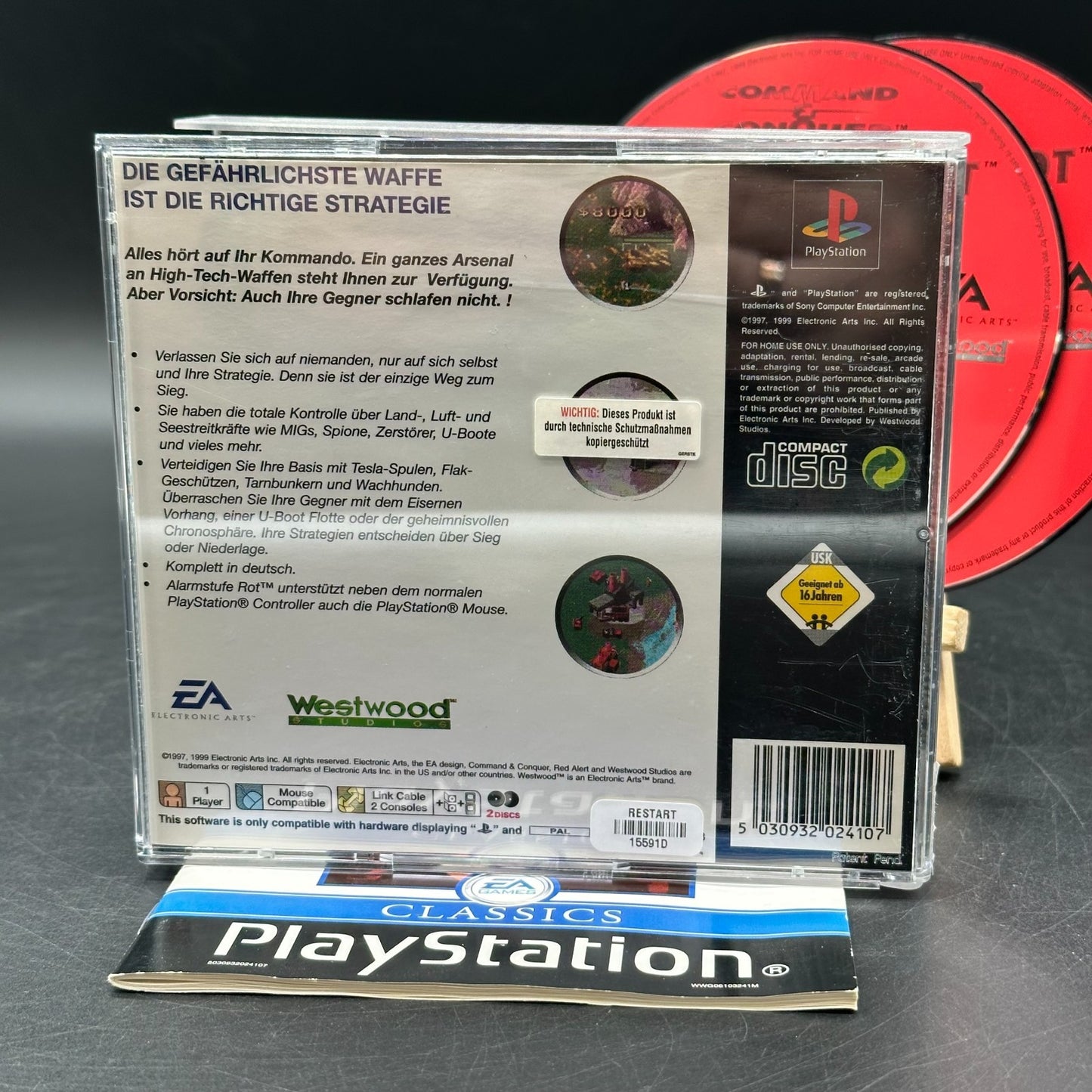 Command & Conquer: Alarmstufe Rot (Playstation 1, PS1) - CD aufpoliert ✅