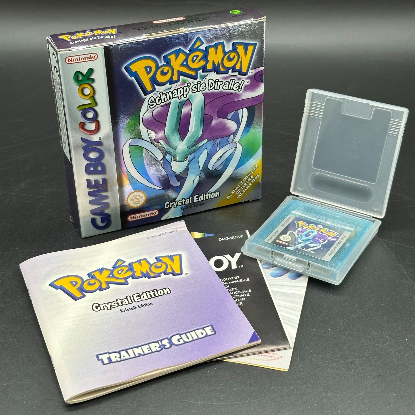 Pokémon Kristall-Edition in OVP (Nintendo Game Boy Color) Speicherbatt. neu ✅