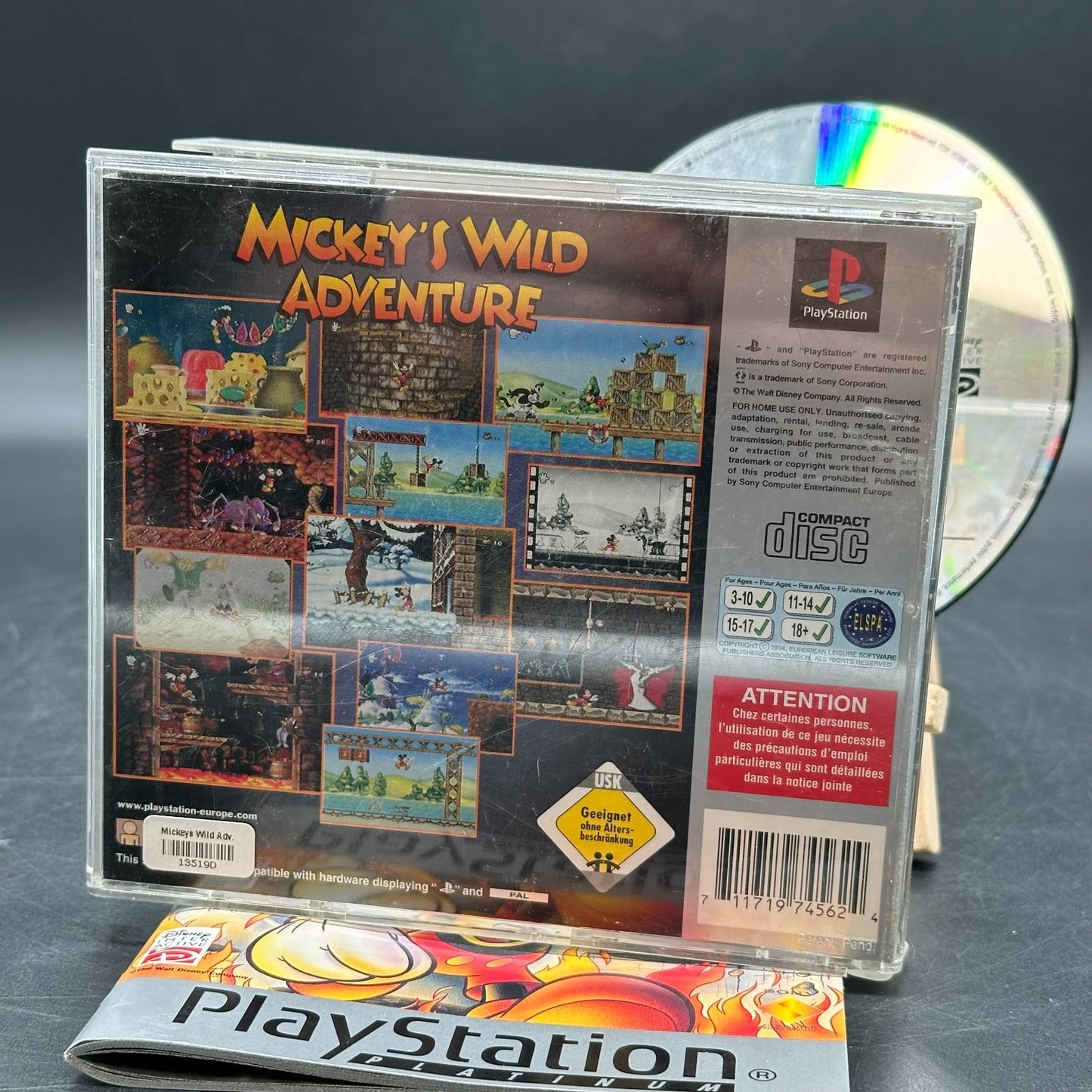 Playstation 1 / PS 1 - Mickey's Wild Adventure