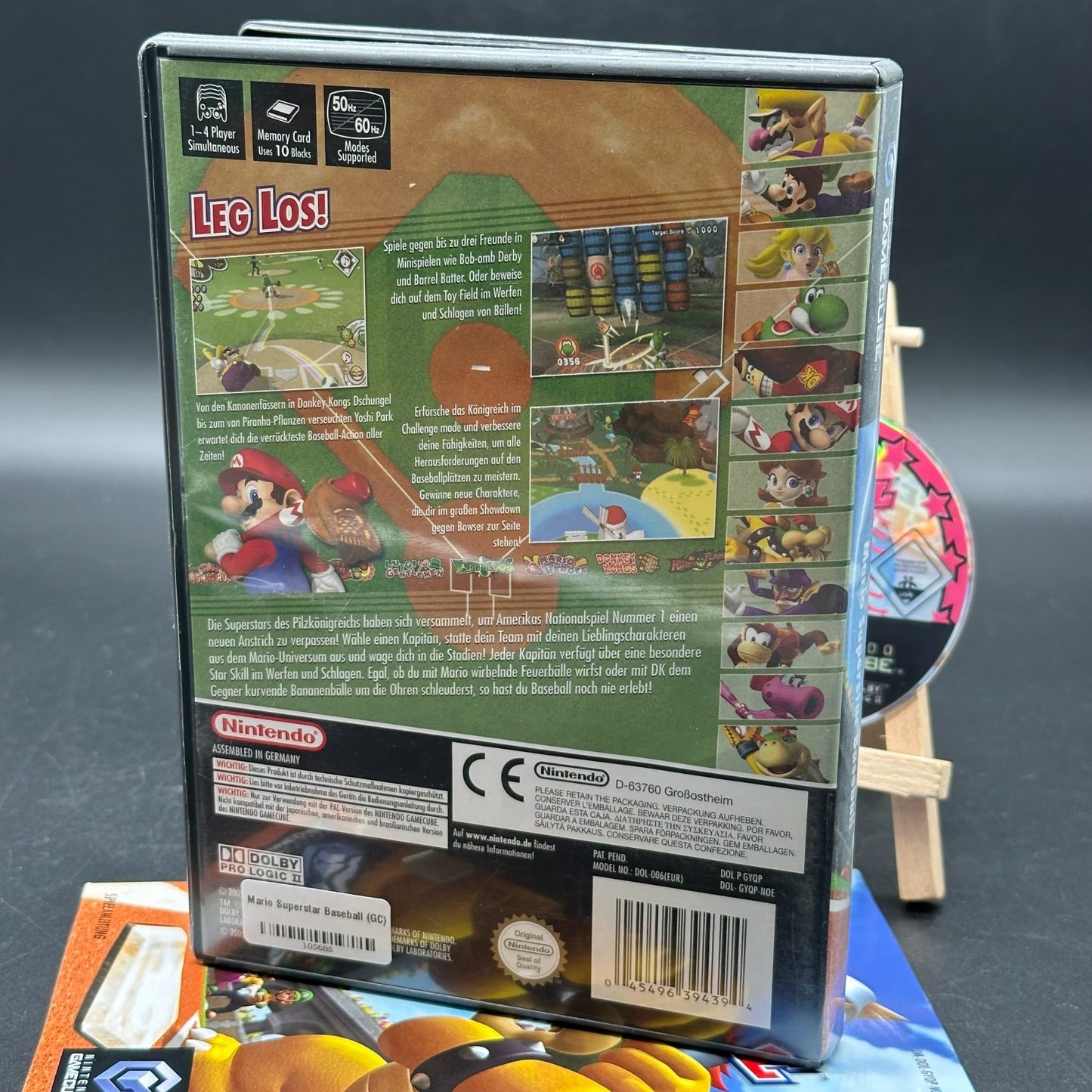 Nintendo Gamecube Mario Superstar Baseball Spiel + OVP + Anleitung
