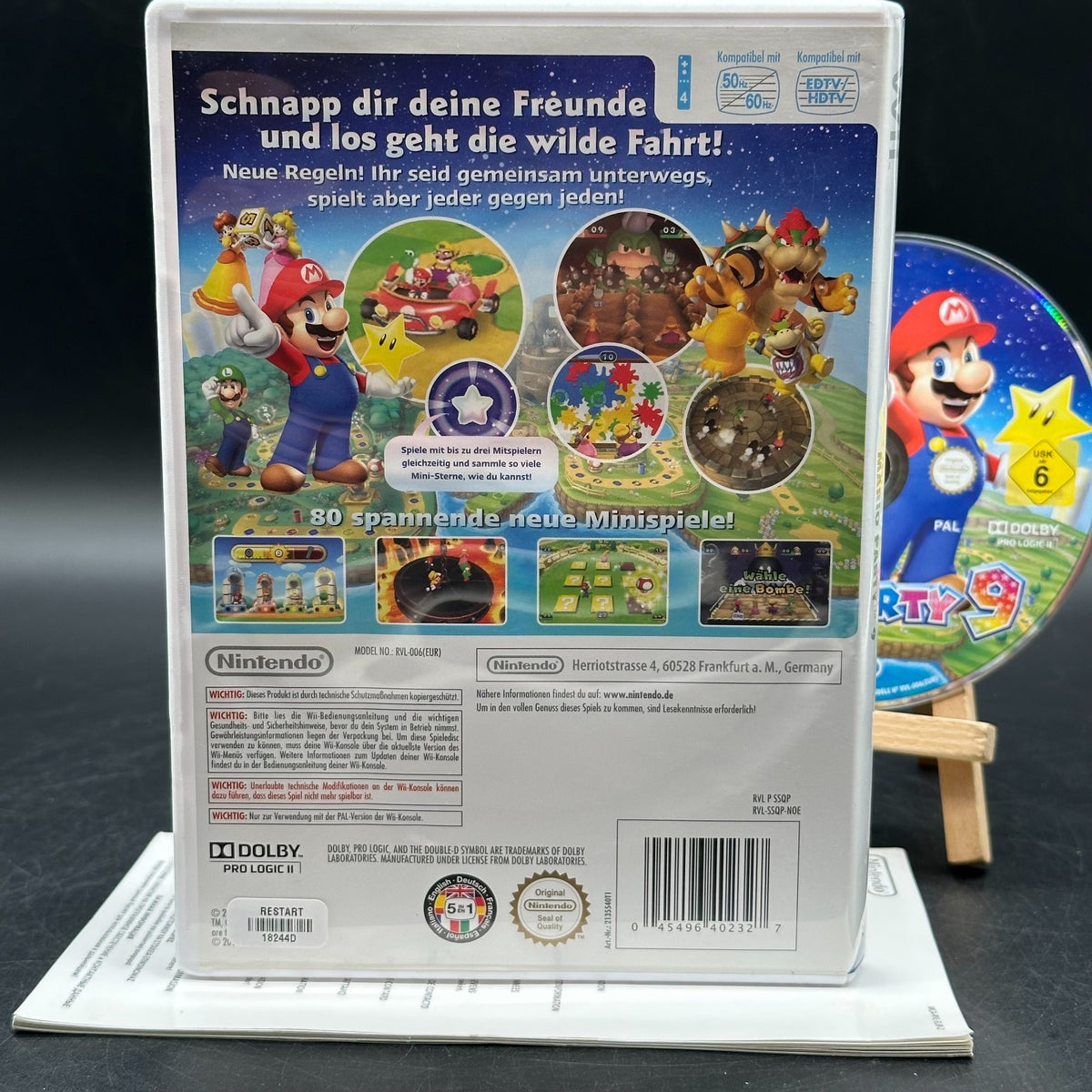 Mario Party 9 (Nintendo Wii) - CD aufpoliert ✅