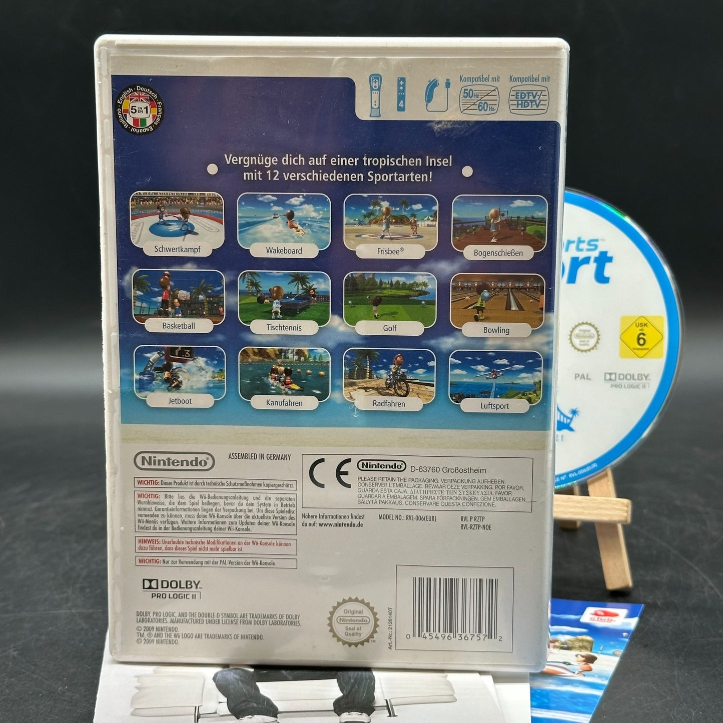 Wii Sports Resort – Nintendo Wii Spiel mit OVP – guter Zustand