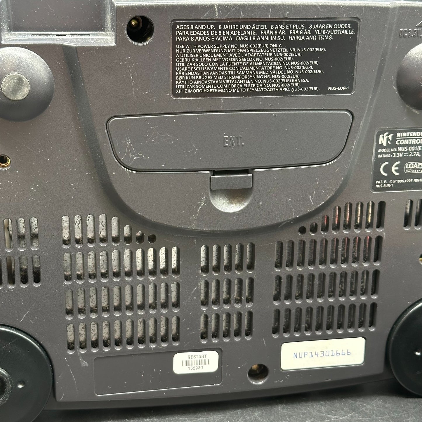 Nintendo 64 / N64 Konsole mit Controller Pak und Expansion Pak