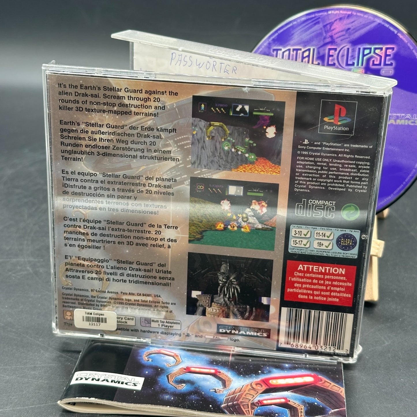 Total Eclipse Turbo (Sony Playstation 1) - PS1 - Mit Anleitung!