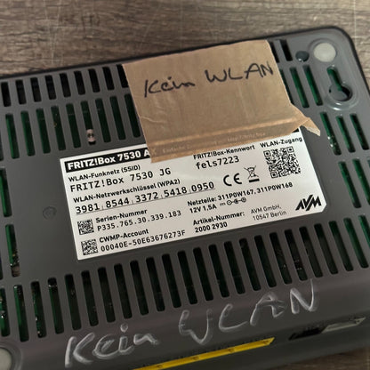 6x AVM FRITZ!Box (3x 7590, 1x 7530, 1x 7530 AX, 1x 7581) - defektes Konvolut – Bild 3