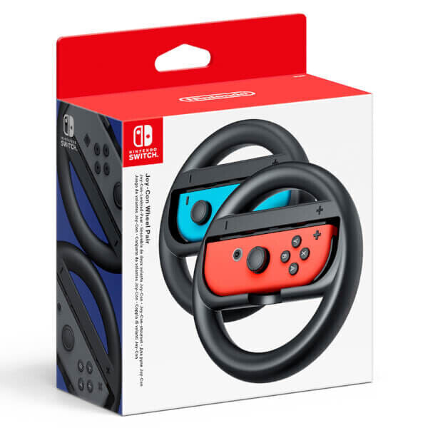 Original Nintento Switch Joy-Con Wheel Pair Lenkräder Lenkrad Paar Schwarz OVP