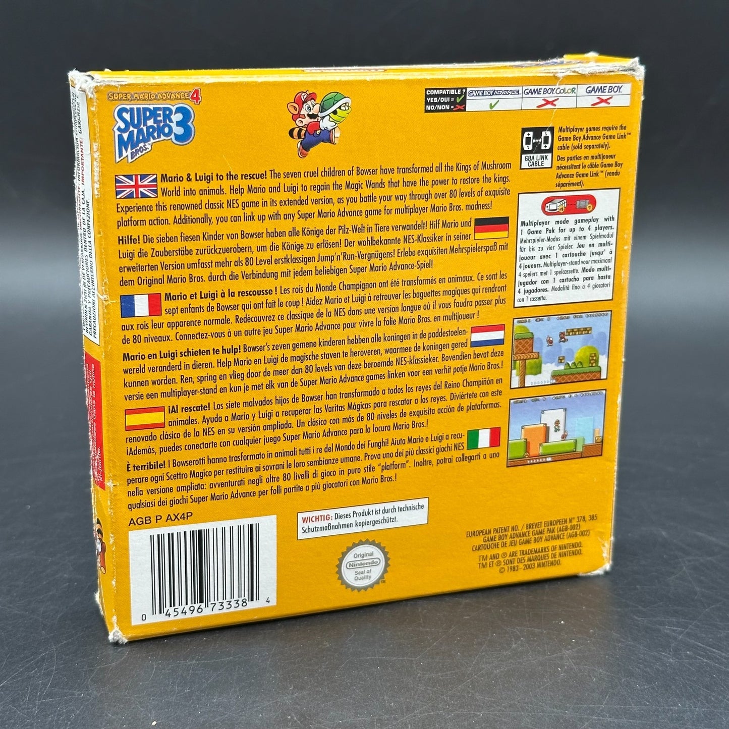 Super Mario Bros. 3 (Nintendo Gameboy Advance) in OVP