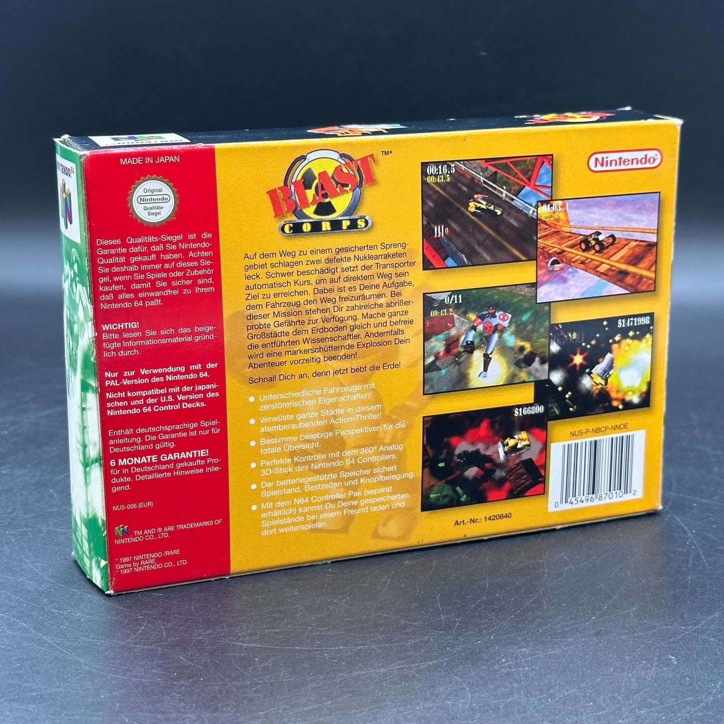 Blast Corps (Nintendo 64, N64) in OVP