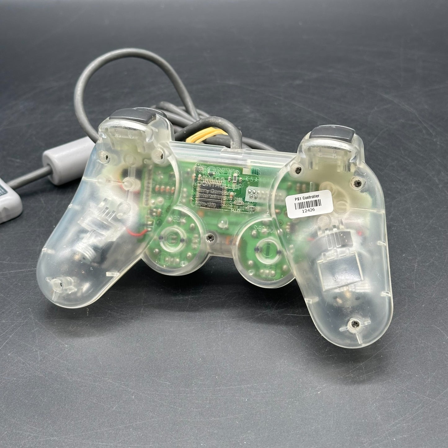 Original Sony PlayStation One / 1 Dualshock Controller Transparent PS1 - GUT
