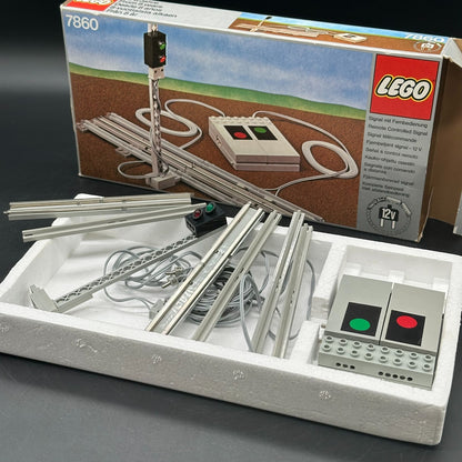 Lego 7860 Eisenbahn Set 12V Ferngesteuert Ampel Signal in OVP