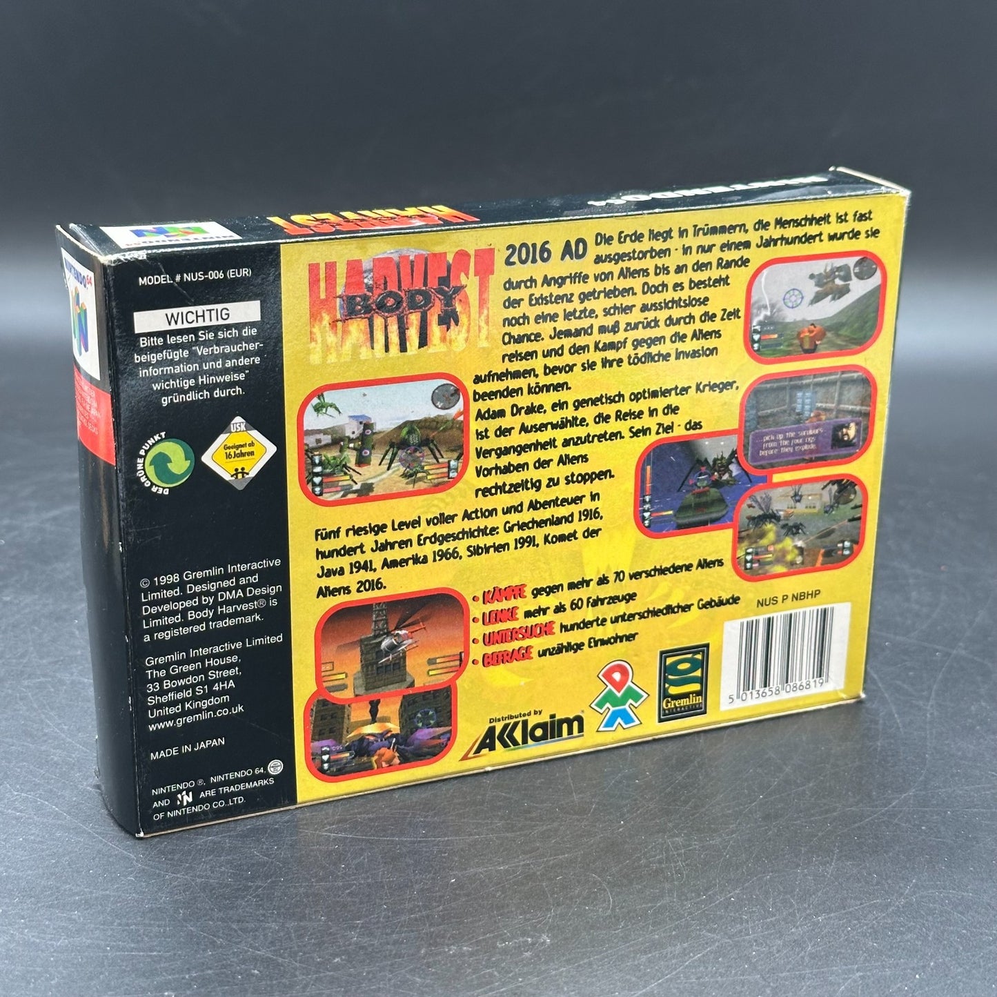 Body Harvest (Nintendo 64, N64) in OVP