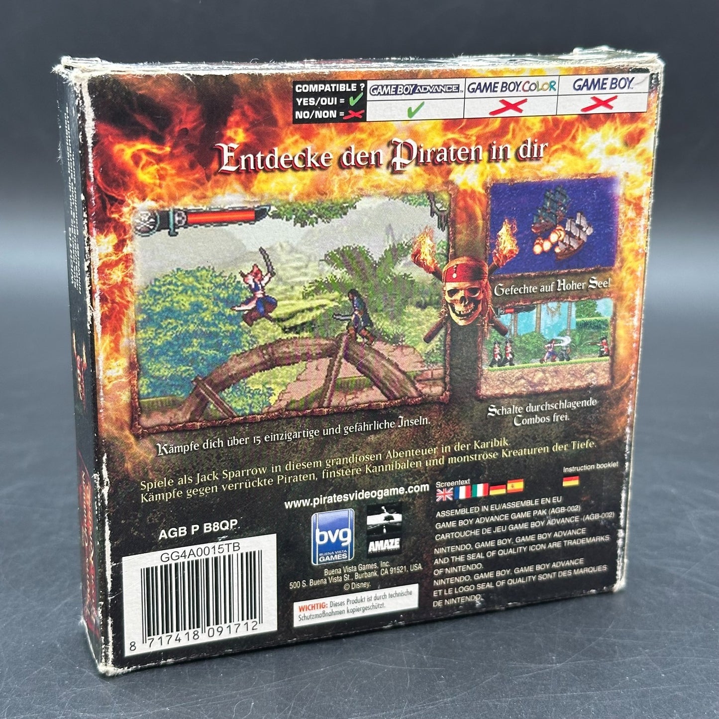 Pirates of The Caribbean 2 - Fluch der Karibik 2 (Nintendo Gameboy Advance)