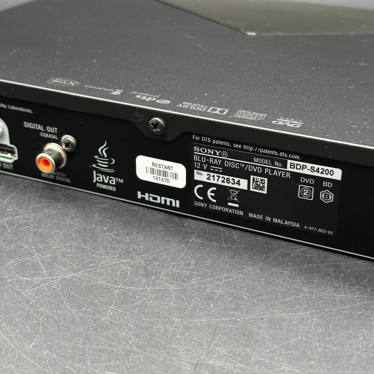 Sony BDP-S4200 HDMI 3D Blu-ray DVD Player (keine Fernbedienung) – Bild 3