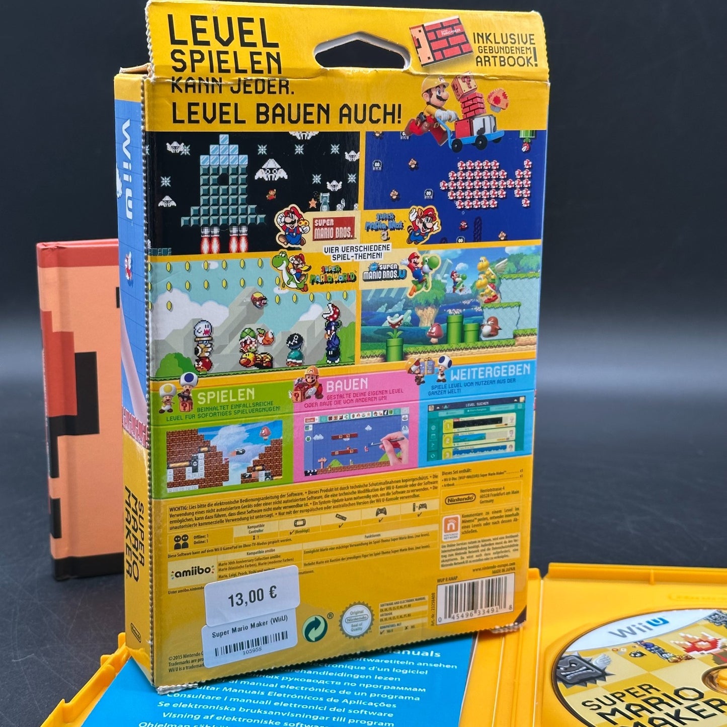 Wii U - Super Mario Maker inkl. Artbook (OVP, mit Anleitung)
