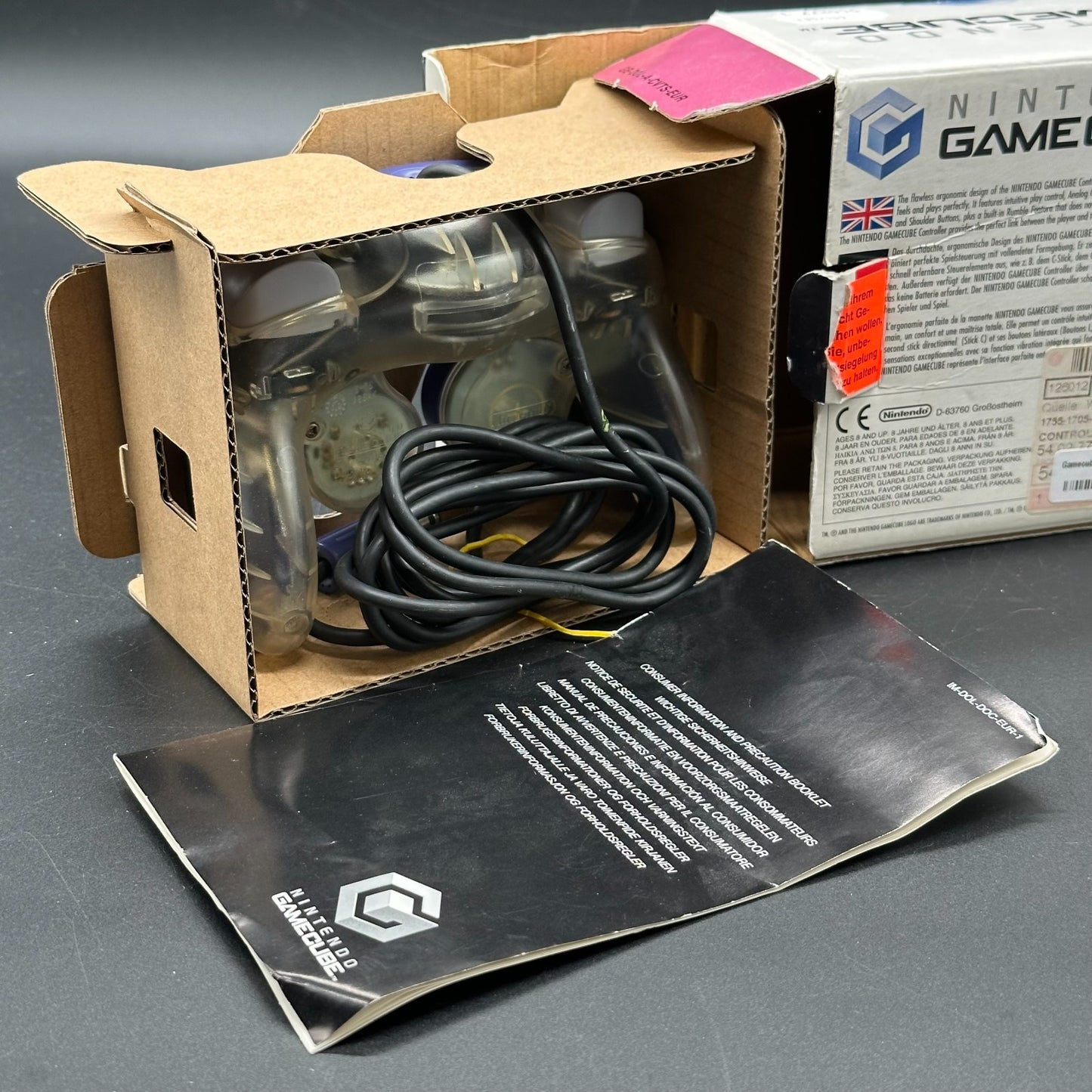 Original Nintendo GameCube Controller DOL-003 mit OVP & Anleitung