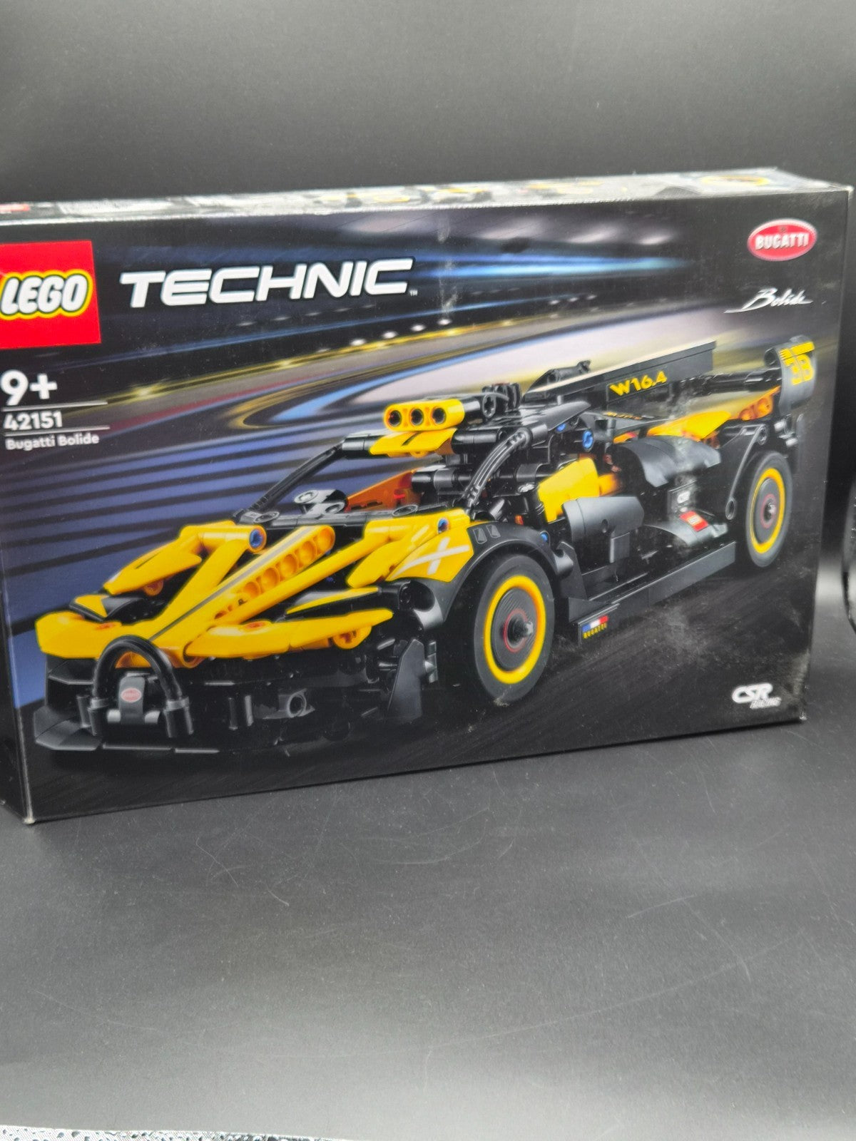 LEGO Technic 42151 Bugatti Bolide Gelb Schwarz 905 Teile Sammler Auto Rennwagen