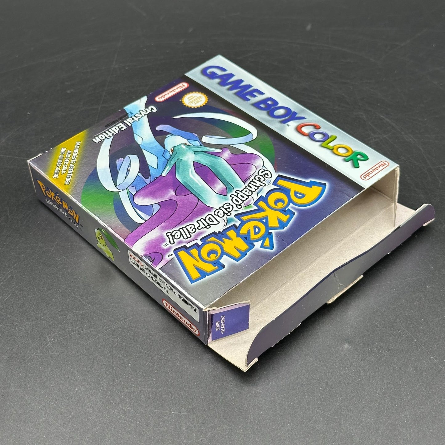 Pokémon Kristall-Edition in OVP (Nintendo Game Boy Color) Speicherbatt. neu ✅