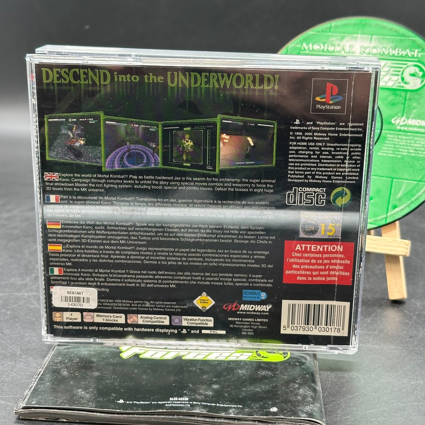 Mortal Kombat: Special Forces Sony (PS1, Sony Playstation 1) - CD wie neu ✅