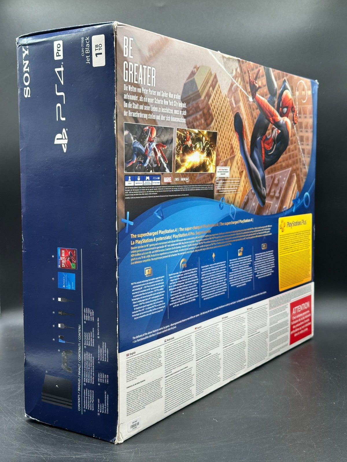 Sony PlayStation 4 Pro - 1 TB - schwarz - inkl. Controller, ohne Spiel