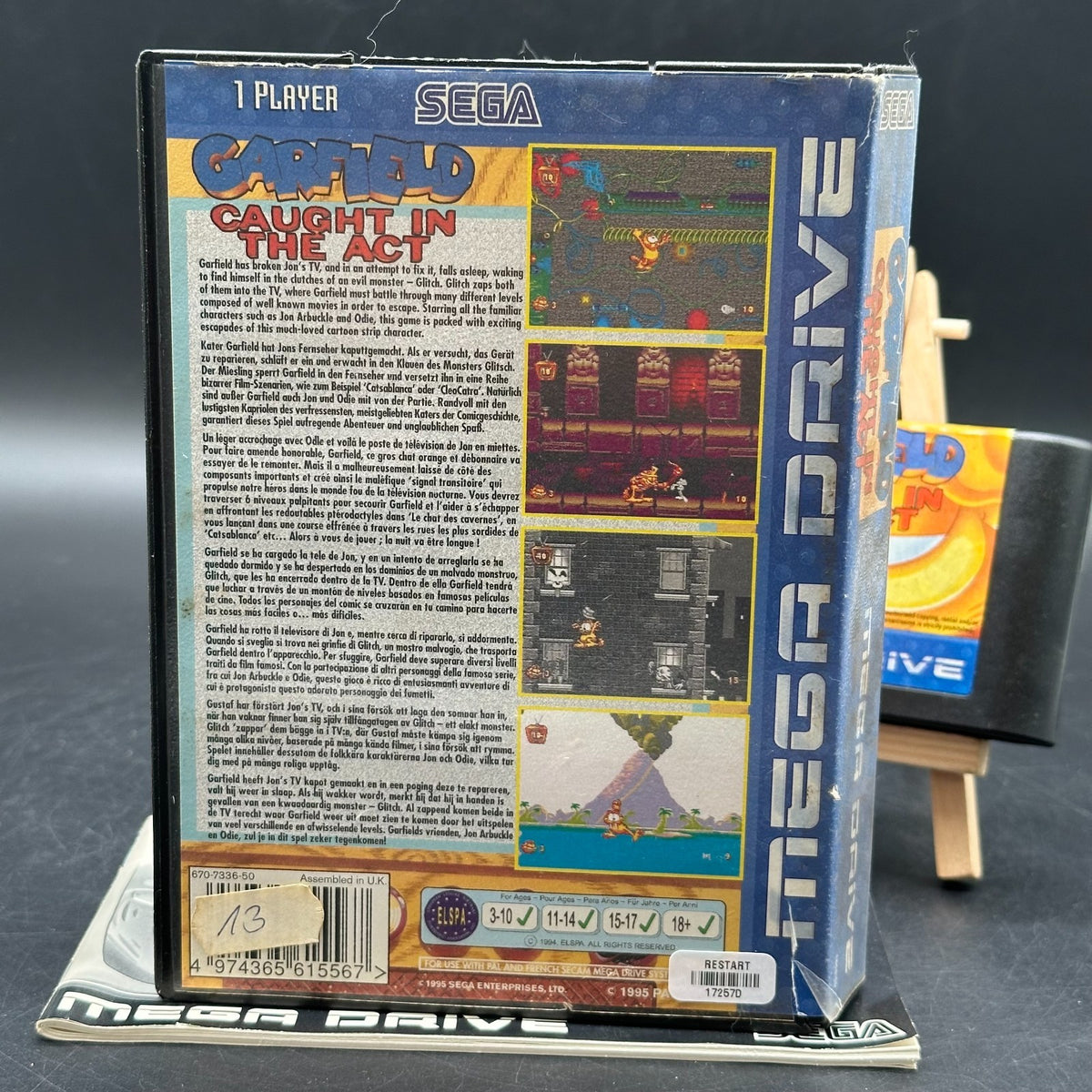 Garfield - Caught in the Act (Sega Mega Drive Spiel)