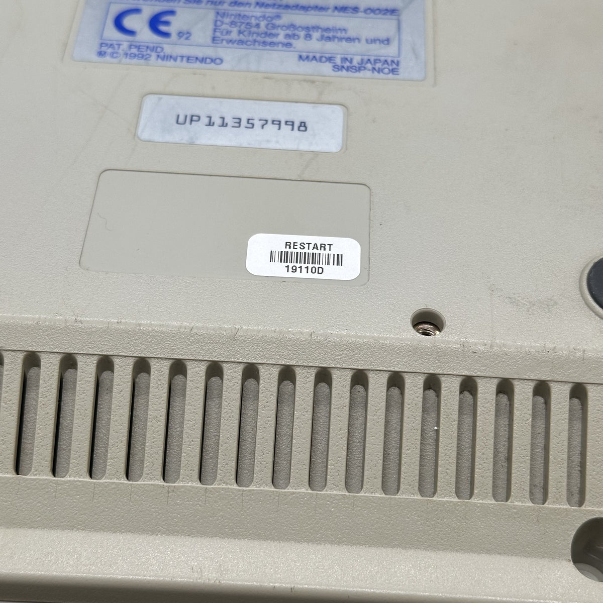 Super Nintendo Entertainment System Konsole Grau PAL mit Controller Retro SNES – Bild 5