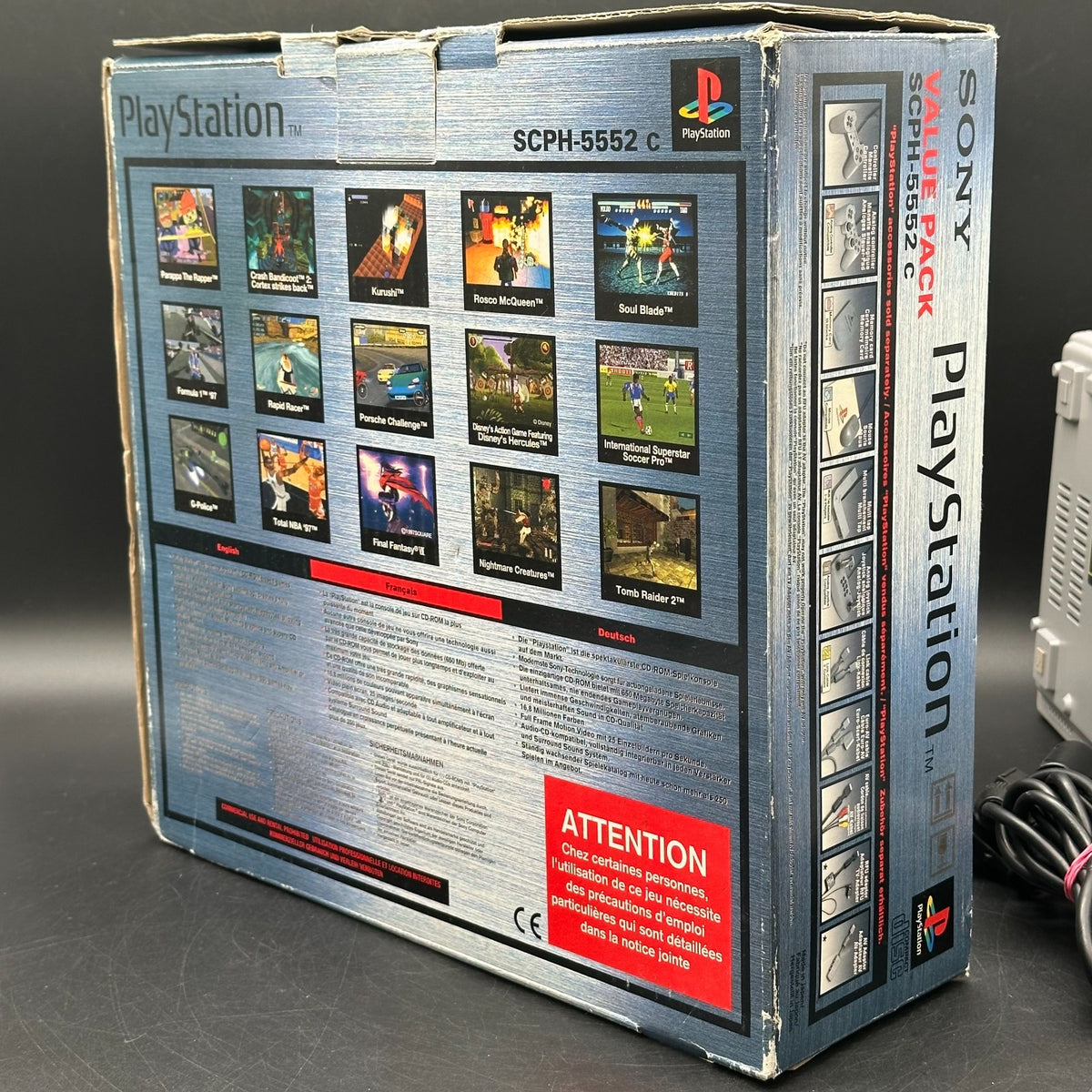 Sony Playstation 1 PS1 Value Pack - SCPH-5552 - in OVP